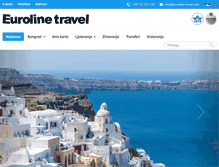 Tablet Screenshot of euroline-travel.com
